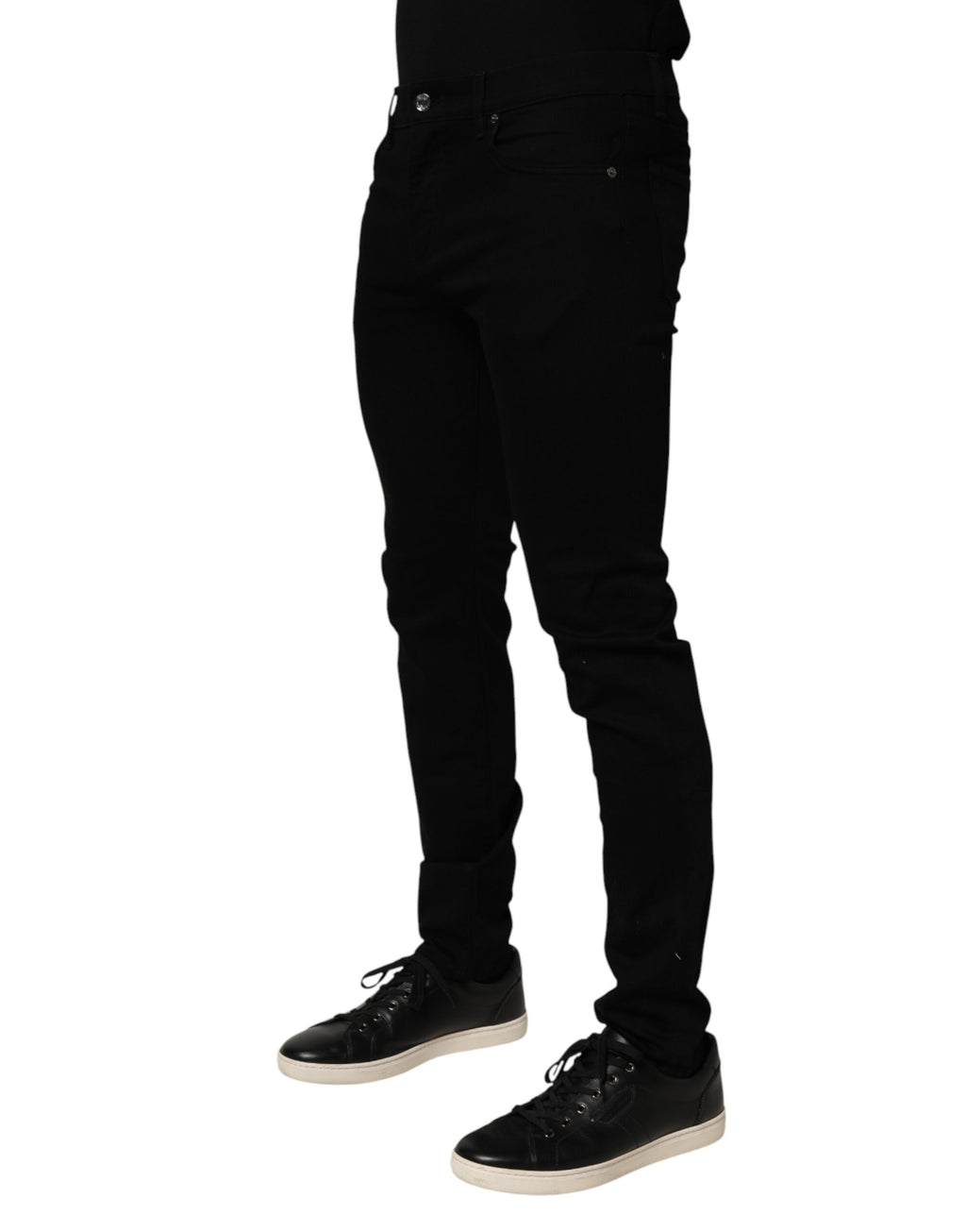 Dolce & Gabbana Men's Black Slim-Fit Stretch Cotton Jeans