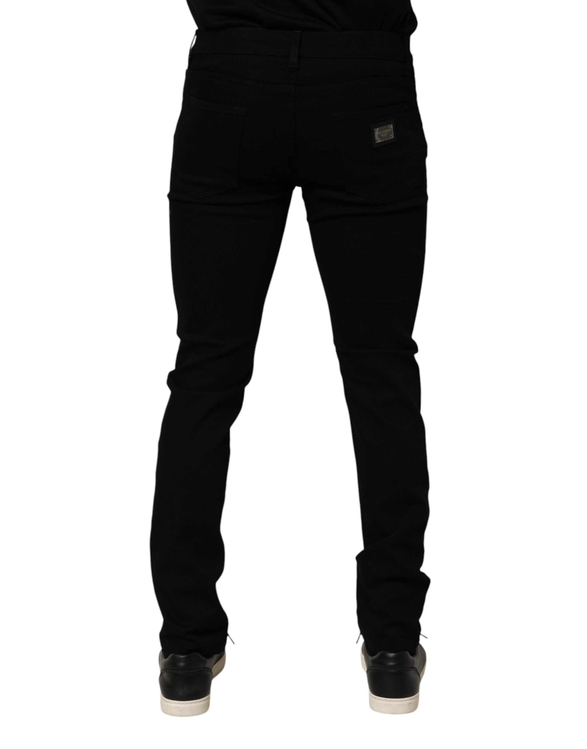 Dolce & Gabbana Men's Black Slim-Fit Stretch Cotton Jeans