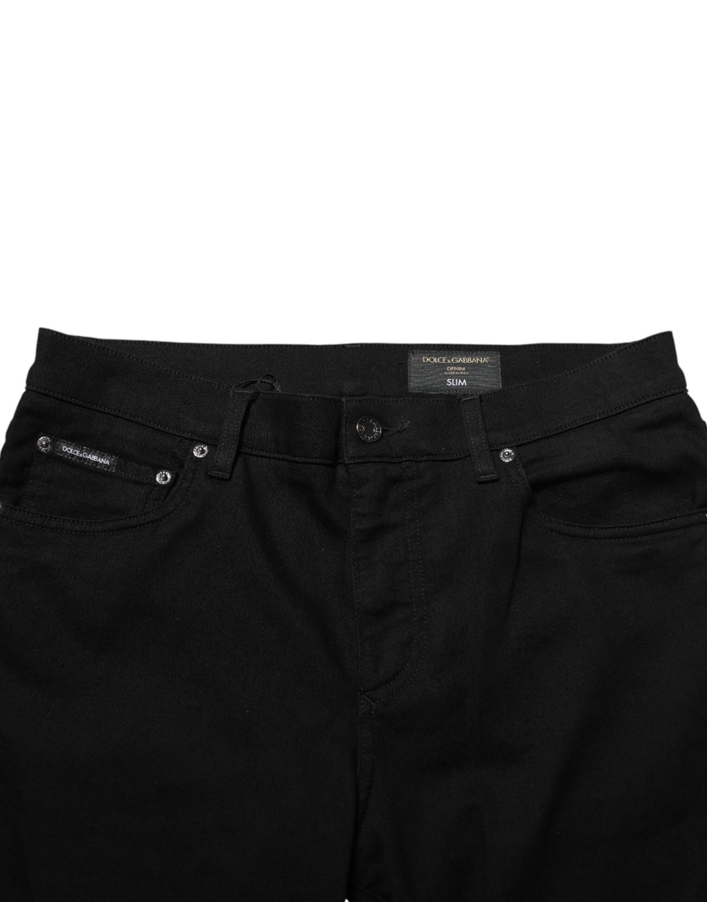 Dolce & Gabbana Men's Black Slim-Fit Stretch Cotton Jeans