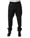 Dolce & Gabbana Schwarze Woll-Anzugshose für Herren