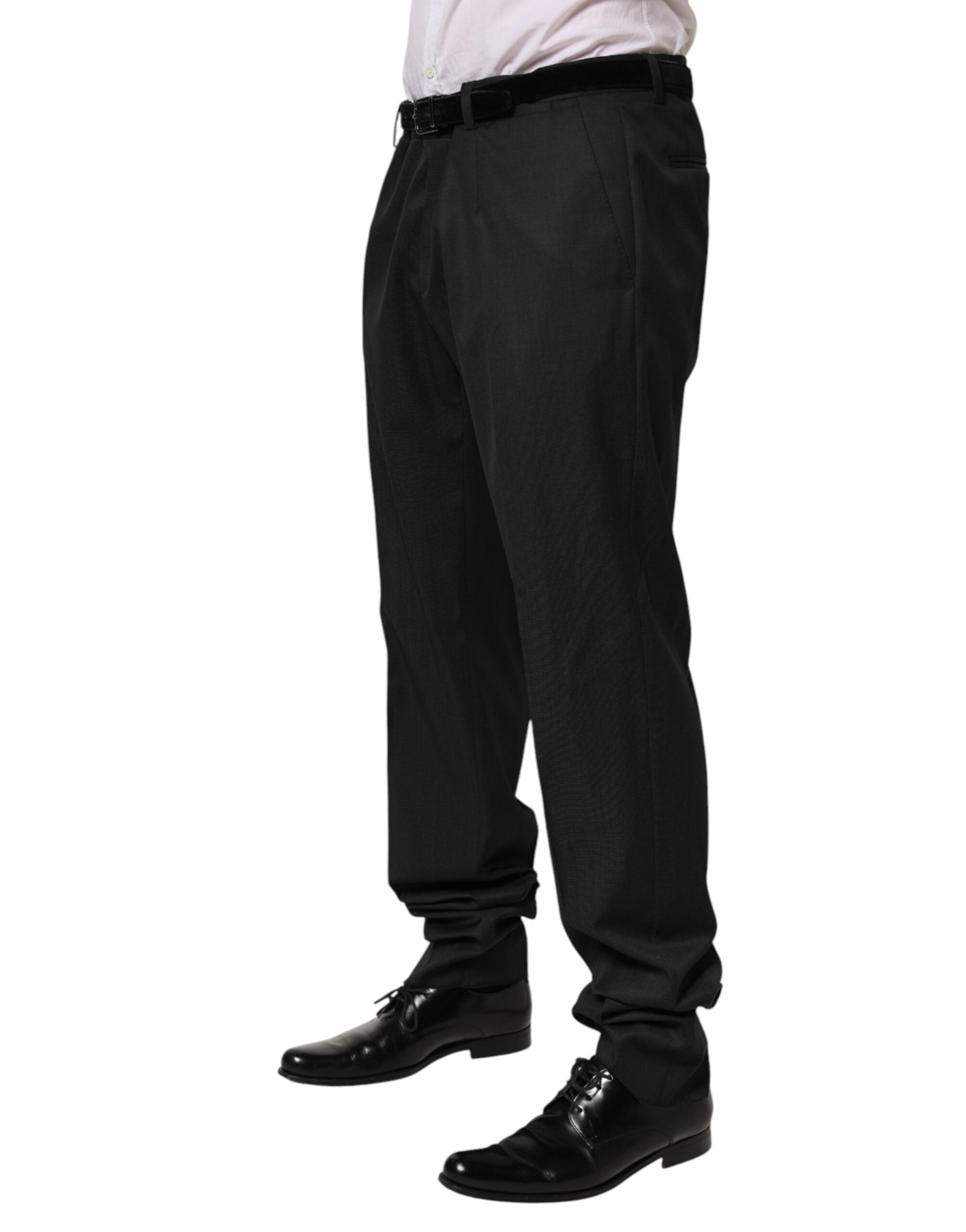 Dolce & Gabbana Schwarze Woll-Anzugshose für Herren