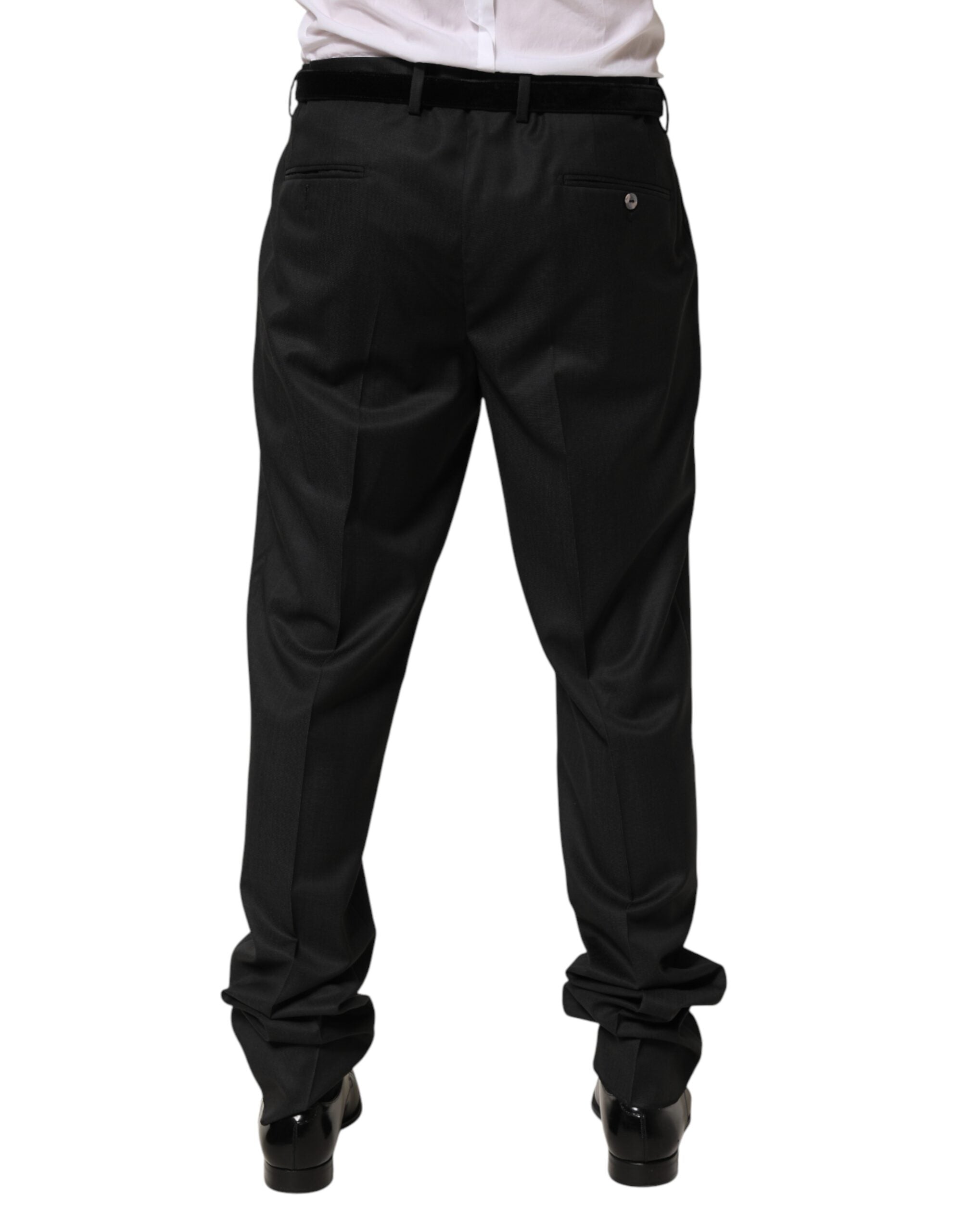 Dolce & Gabbana Schwarze Woll-Anzugshose für Herren