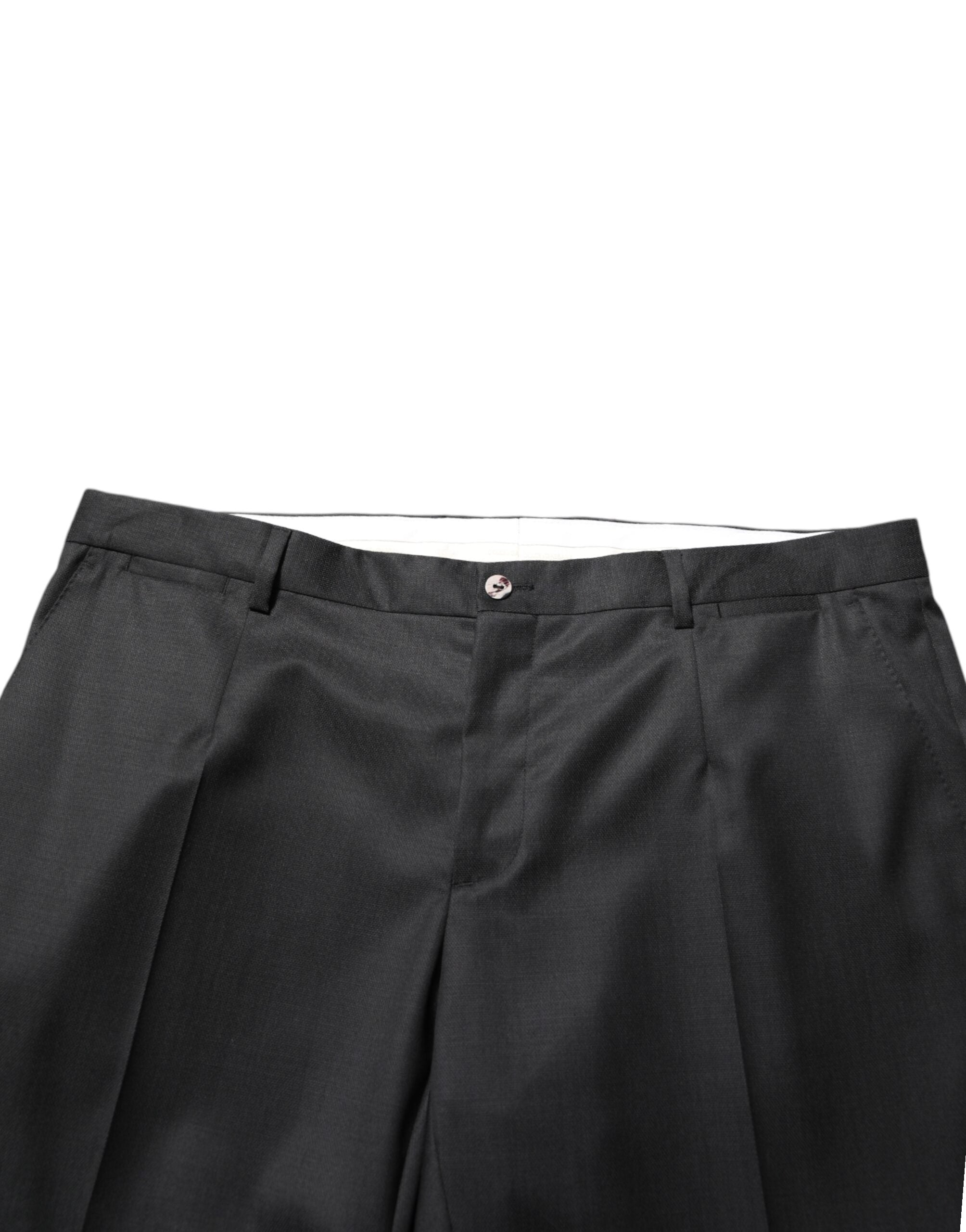 Dolce & Gabbana Schwarze Woll-Anzugshose für Herren