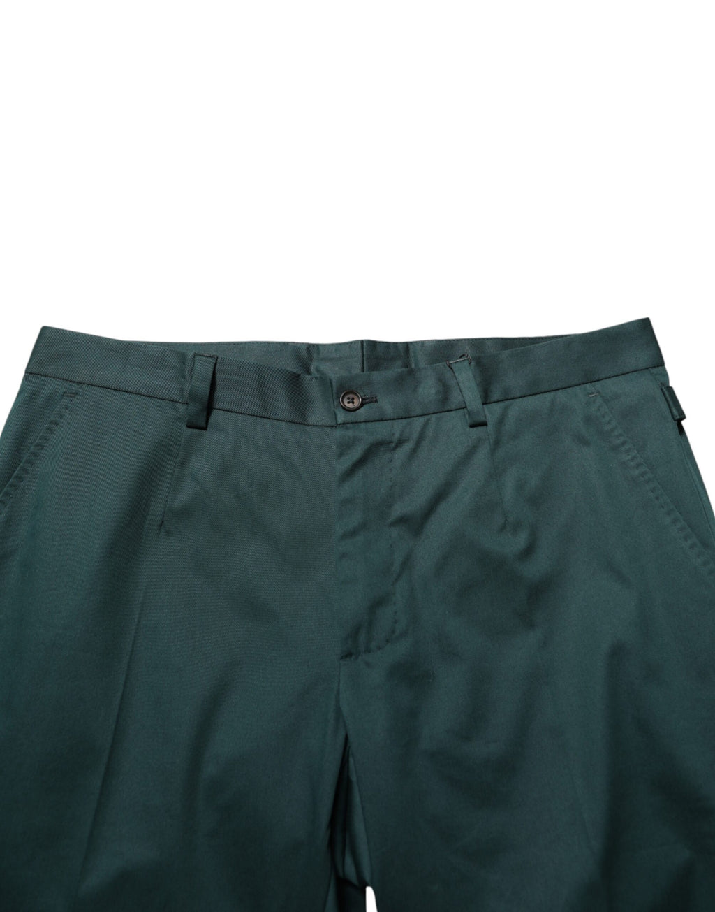 Dolce & Gabbana Men's Green Cotton Suit Trousers