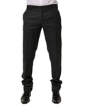 Dolce & Gabbana Schwarze Wollanzugshose für Herren