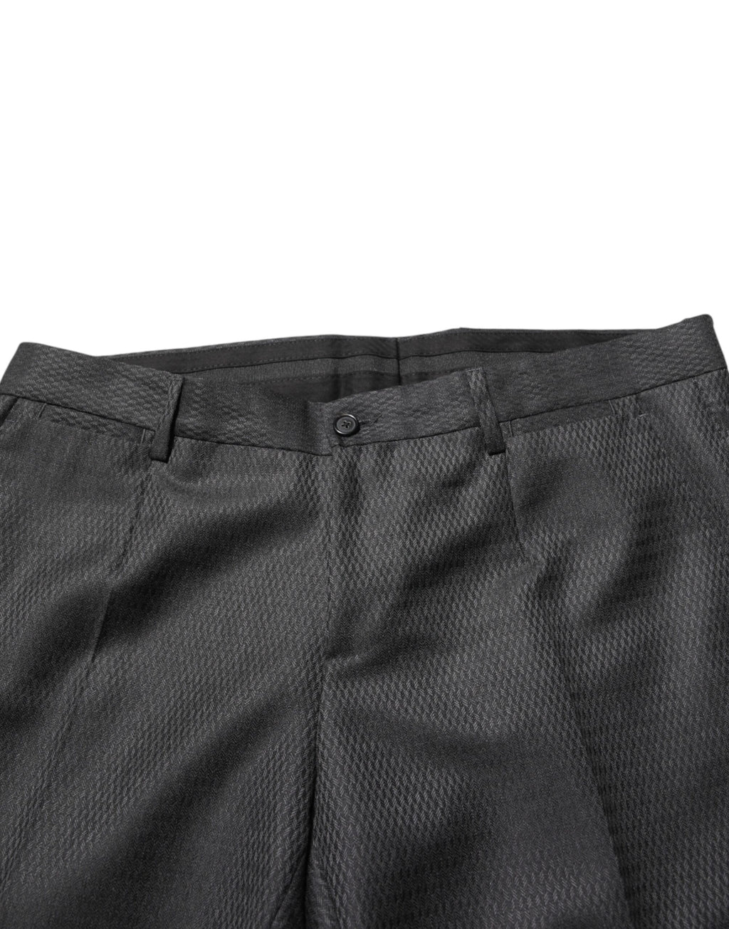 Dolce & Gabbana Schwarze Wollanzugshose für Herren