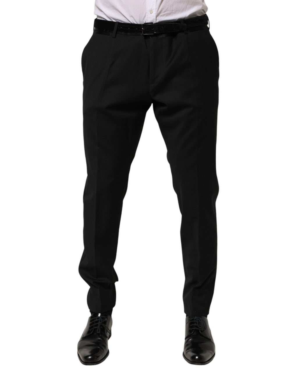 Dolce & Gabbana Men's Black Wool Suit Trousers
