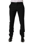 Dolce & Gabbana Schwarze Woll-Anzugshose für Herren