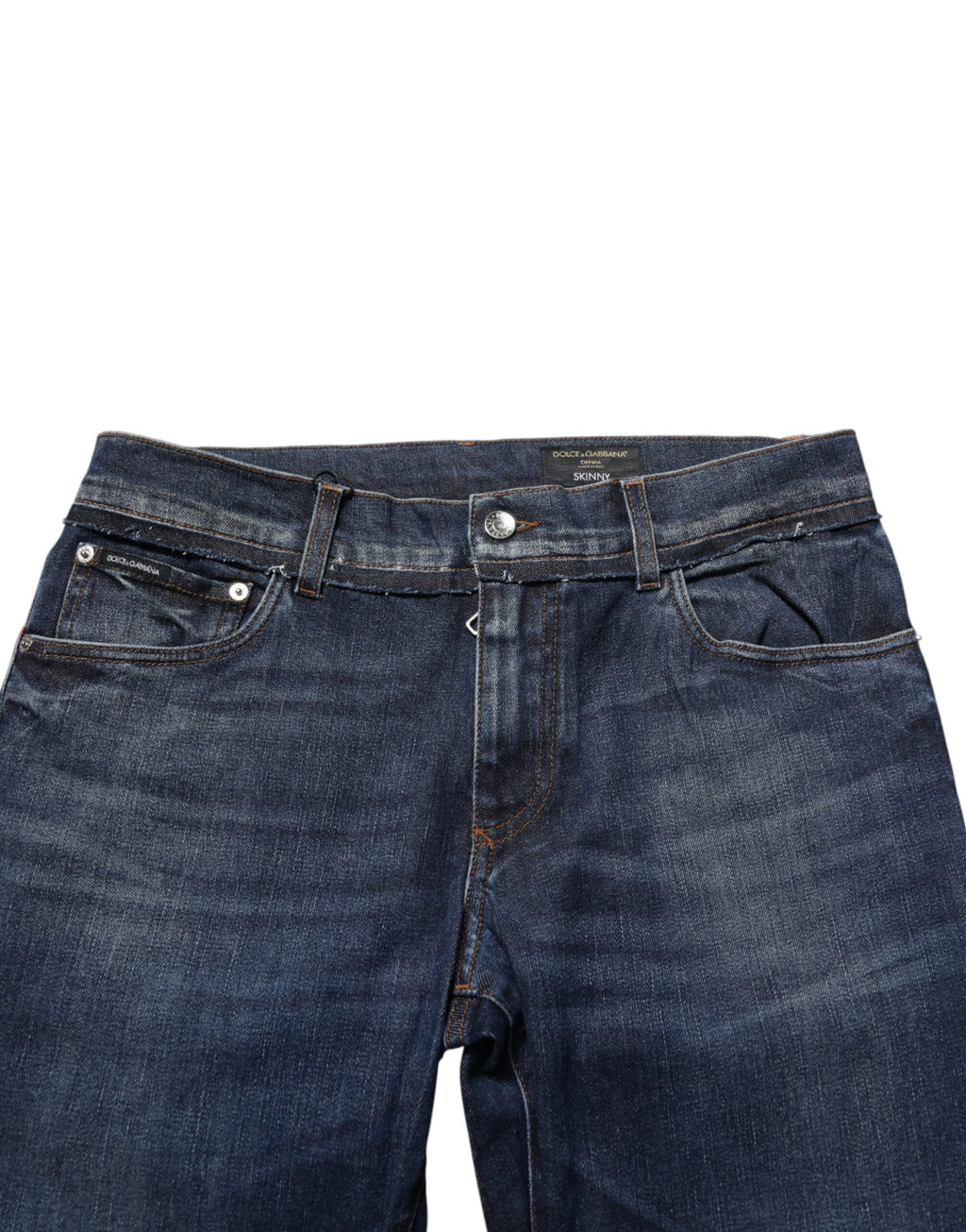 Dolce & Gabbana Men's Slim-Fit Jeans in Blue Stretch Cotton Denim