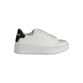 Gaelle Paris white polyethylene sneakers