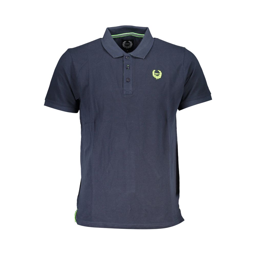 Gianmarco Venturi Cotton Polo Shirt in Blue