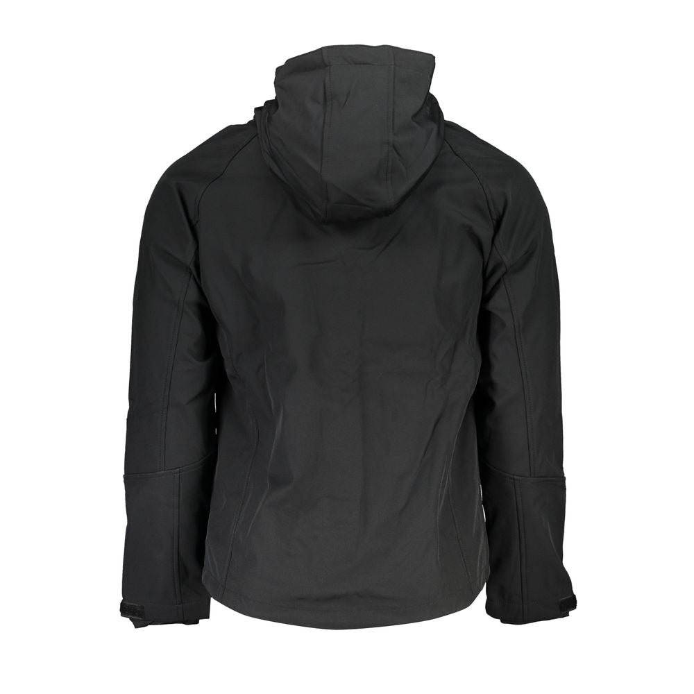 Gianmarco Venturi Schwarze Herrenjacke aus Polyester