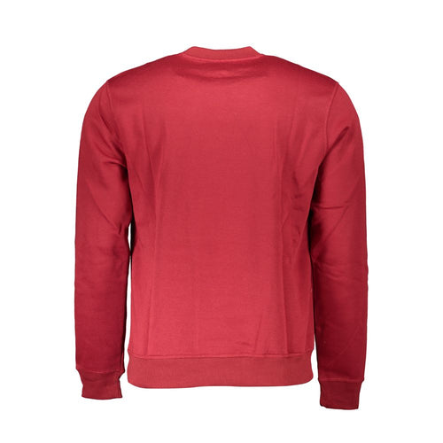 Gianmarco Venturi Rotes Herren-Sweatshirt aus Polyester