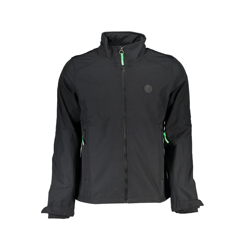 Gianmarco Venturi Schwarze Herrenjacke aus Polyester