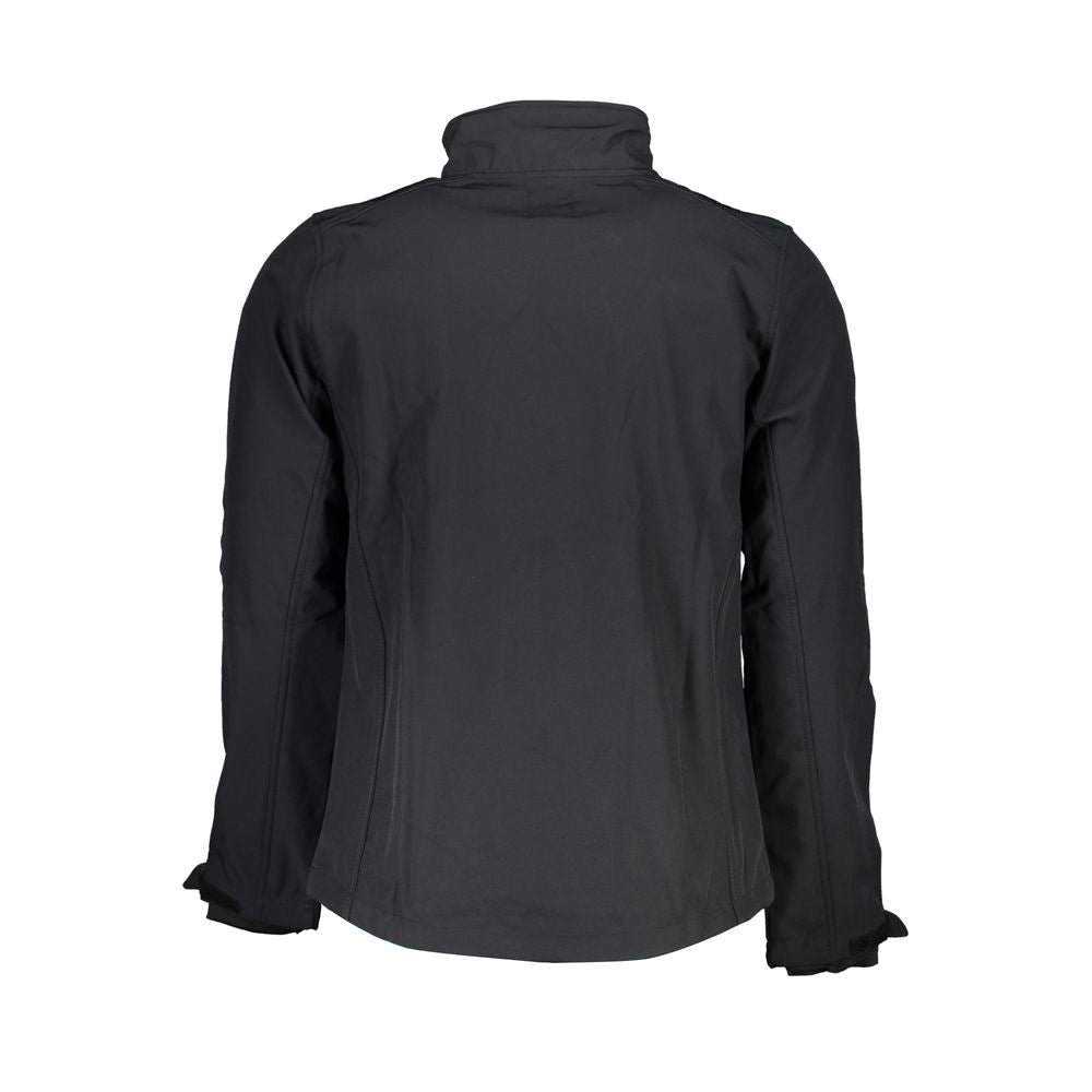 Gianmarco Venturi Schwarze Herrenjacke aus Polyester