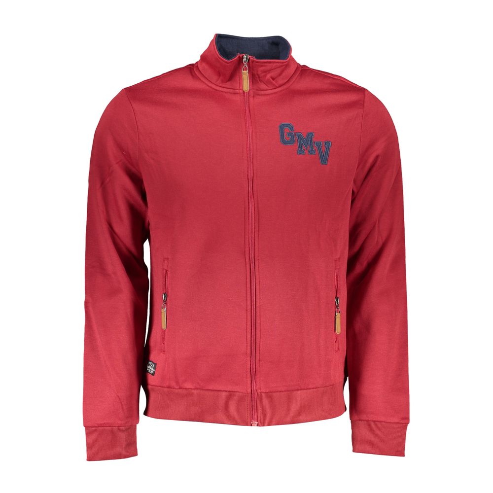 Gianmarco Venturi Rotes Polyester-Sweatshirt für Herren
