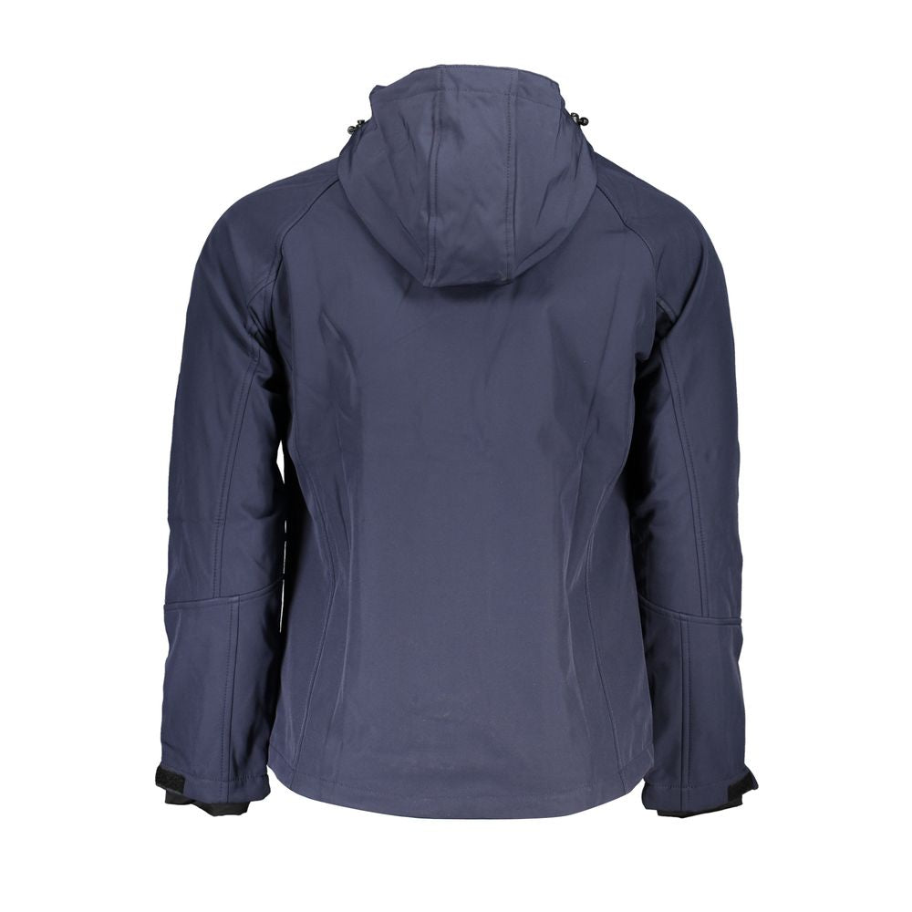 Gianmarco Venturi Blue Polyester Jackets & Coats