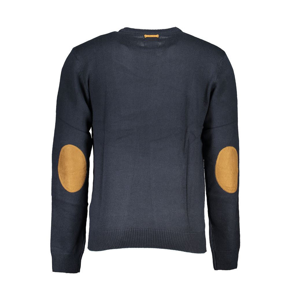 Gianmarco Venturi Blue Cotton Jumper