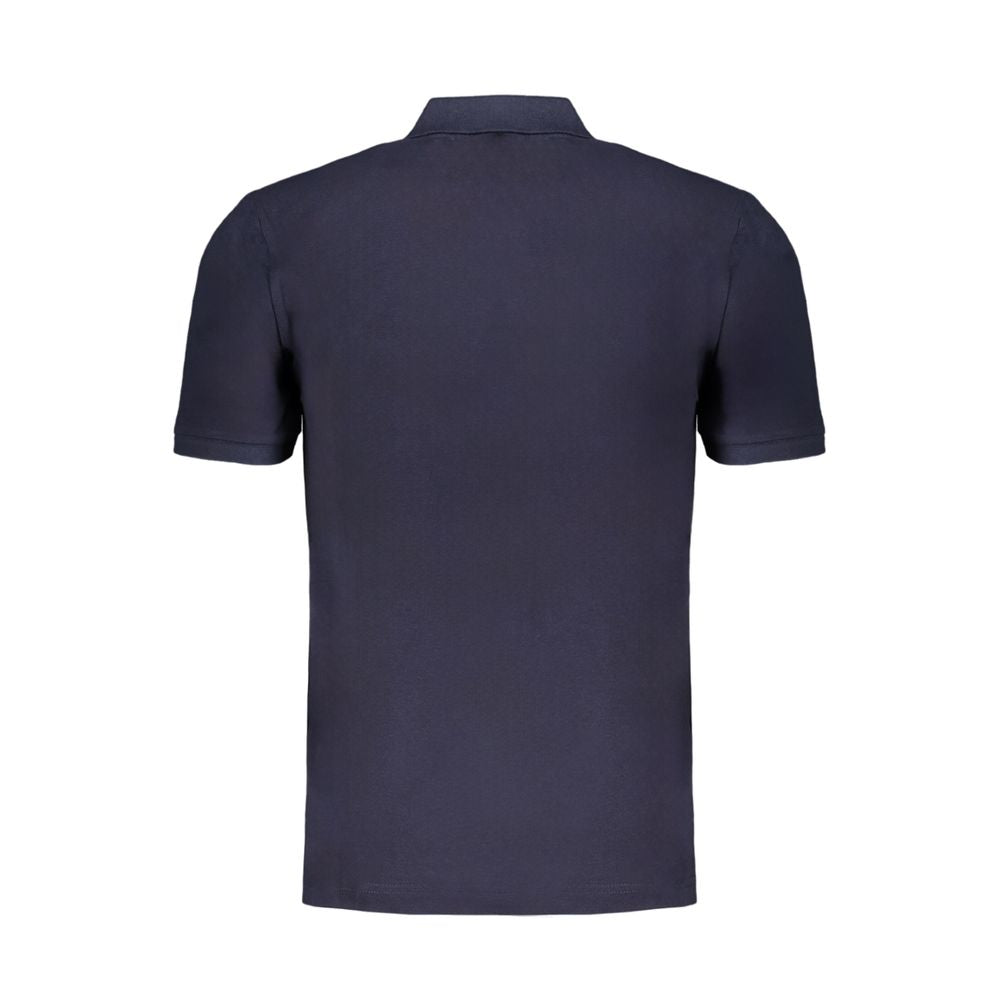 Gianmarco Venturi Blu Cotton Herren Poloshirt