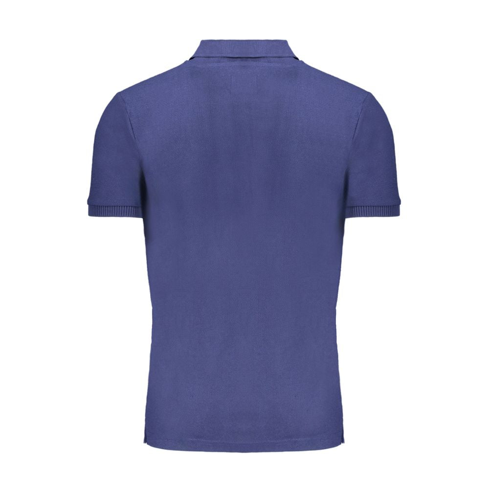 Gianmarco Venturi Blaues Baumwoll-Poloshirt für Herren