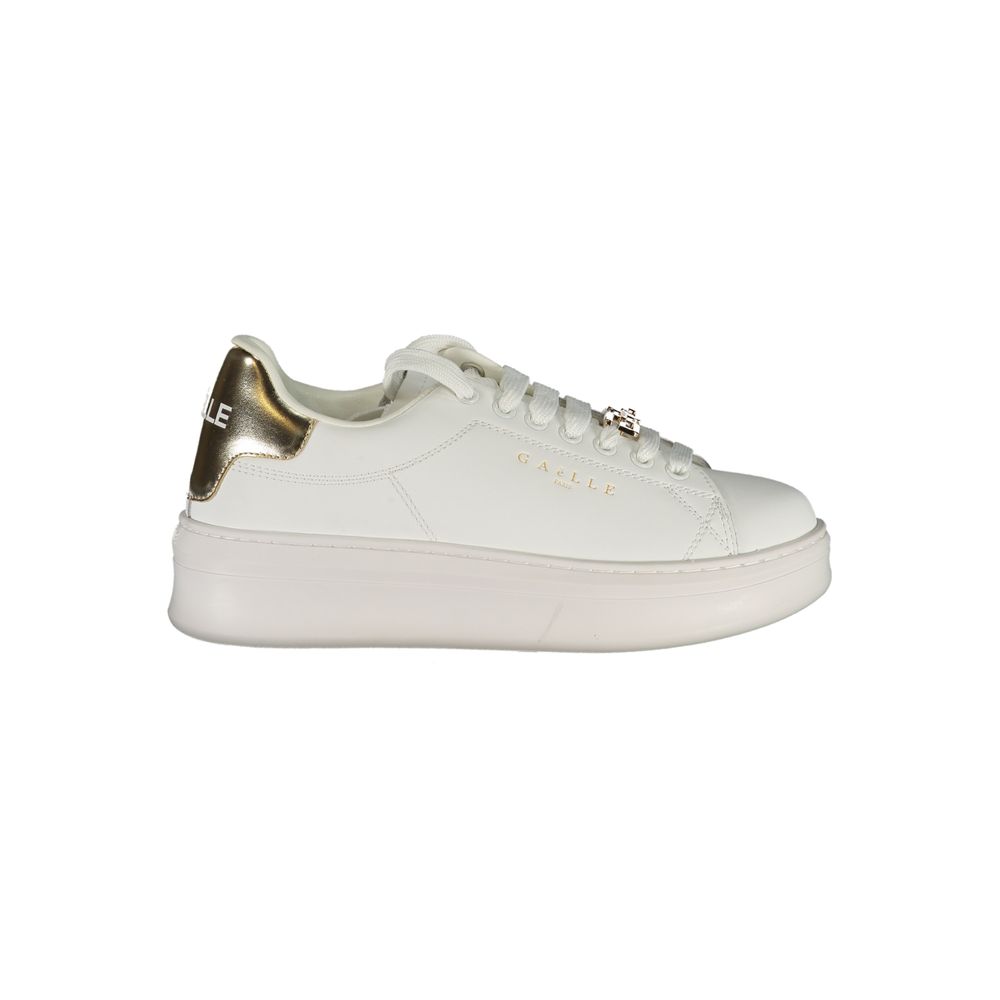 Gaelle Paris white polyethylene sneakers