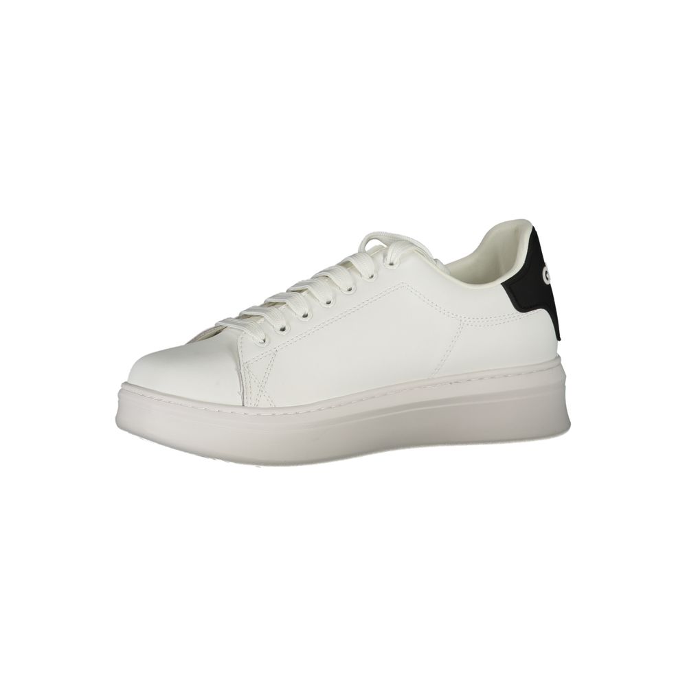 Gaelle Paris Weißer Herren-Sneaker aus Polyurethan