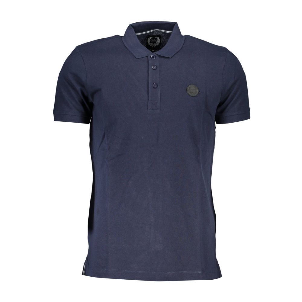Gianmarco Venturi Blu Cotton Herren Poloshirt