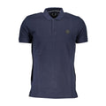 Gianmarco Venturi Blu Cotton Herren Poloshirt