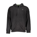 Gianmarco Venturi Schwarzes Herren-Kapuzensweatshirt aus Baumwolle