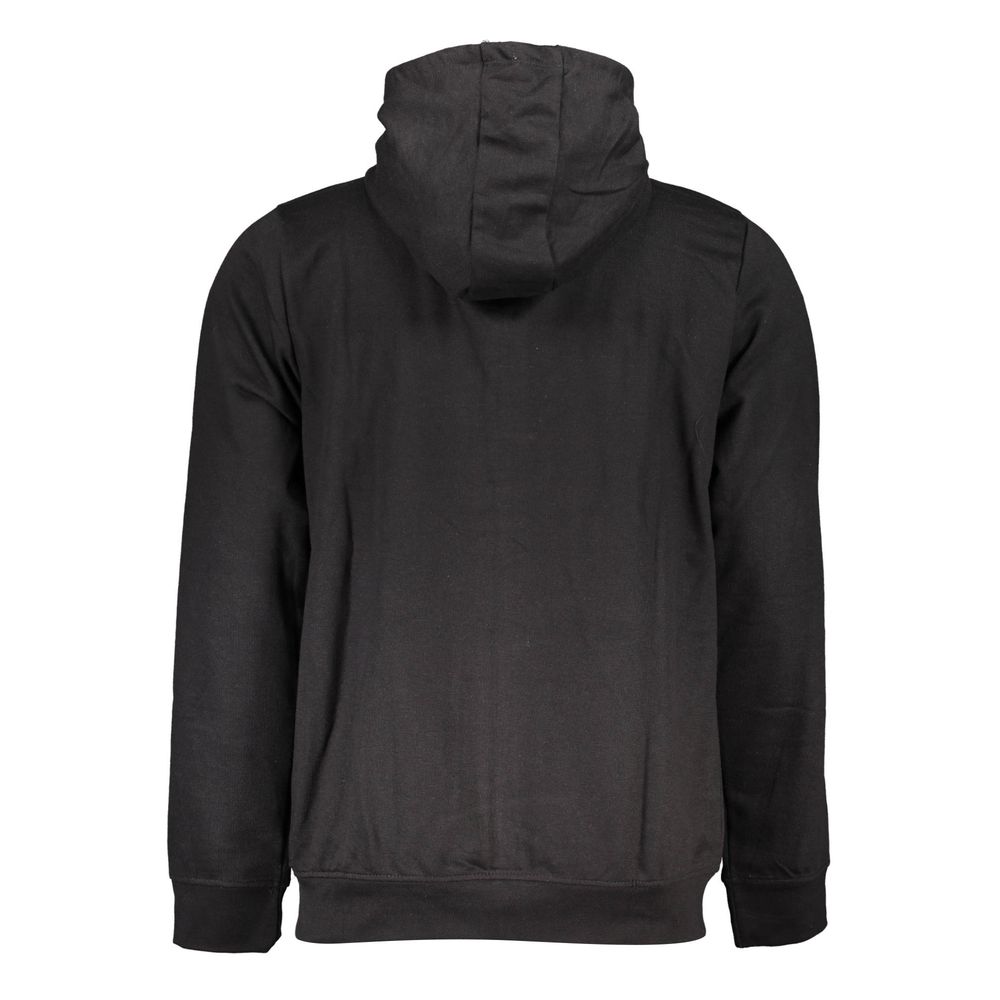 Gianmarco Venturi Schwarzes Herren-Kapuzensweatshirt aus Baumwolle