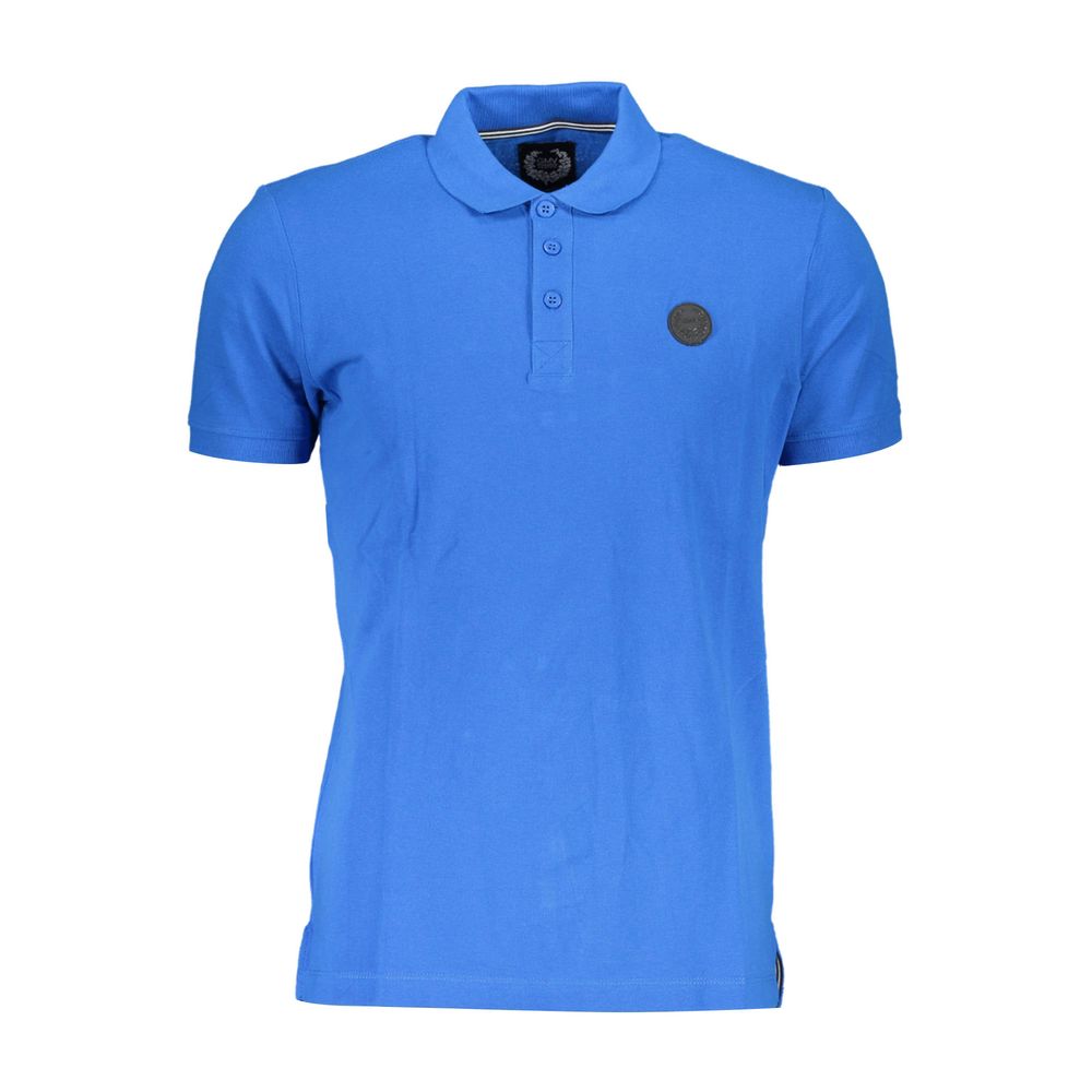 Gianmarco Venturi Blu Cotton Herren Poloshirt