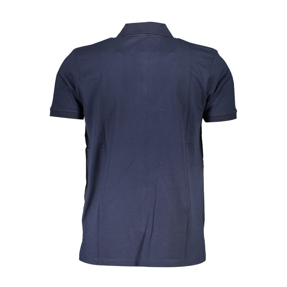 Gianmarco Venturi Blu Cotton Herren Poloshirt