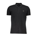 Gianmarco Venturi Schwarzes Herren-Poloshirt aus Baumwolle