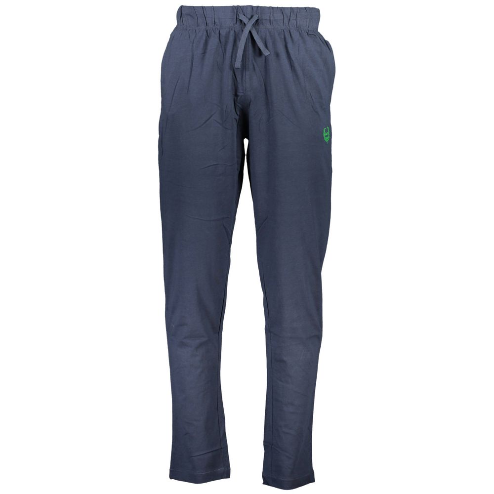 Gianmarco Venturi Blue Cotton Trousers