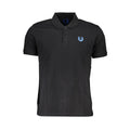 Gianmarco Venturi Schwarzes Herren-Poloshirt aus Baumwolle