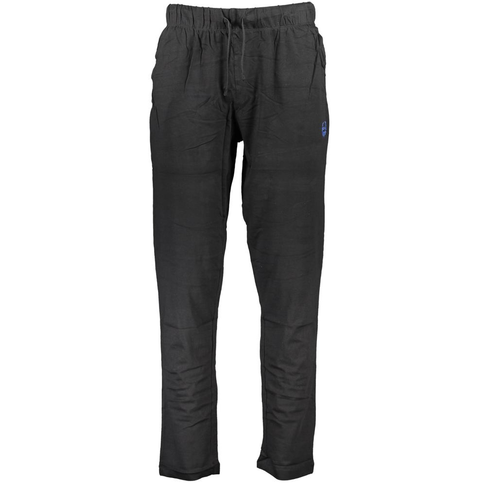 Gianmarco Venturi Schwarze Baumwollhose für Herren