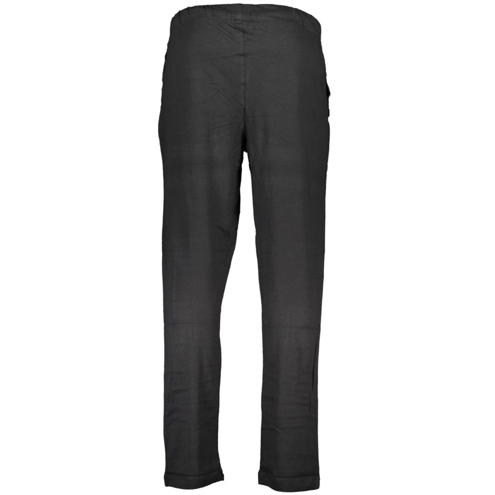 Gianmarco Venturi Schwarze Baumwollhose für Herren
