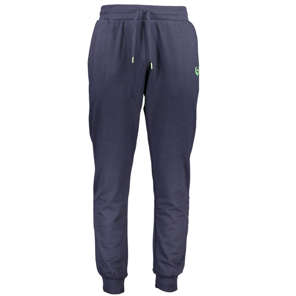 Gianmarco Venturi Blue Cotton Trousers