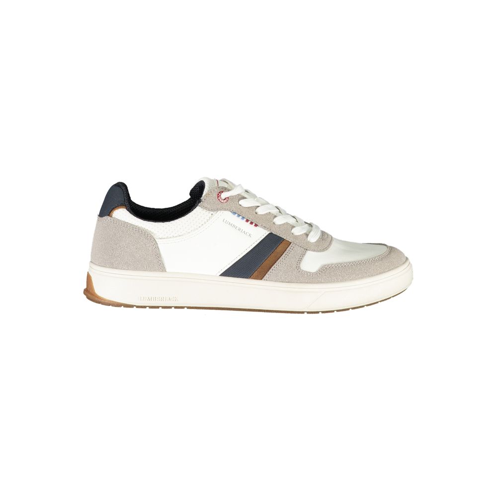 Lumberjack White Polyester Sneaker