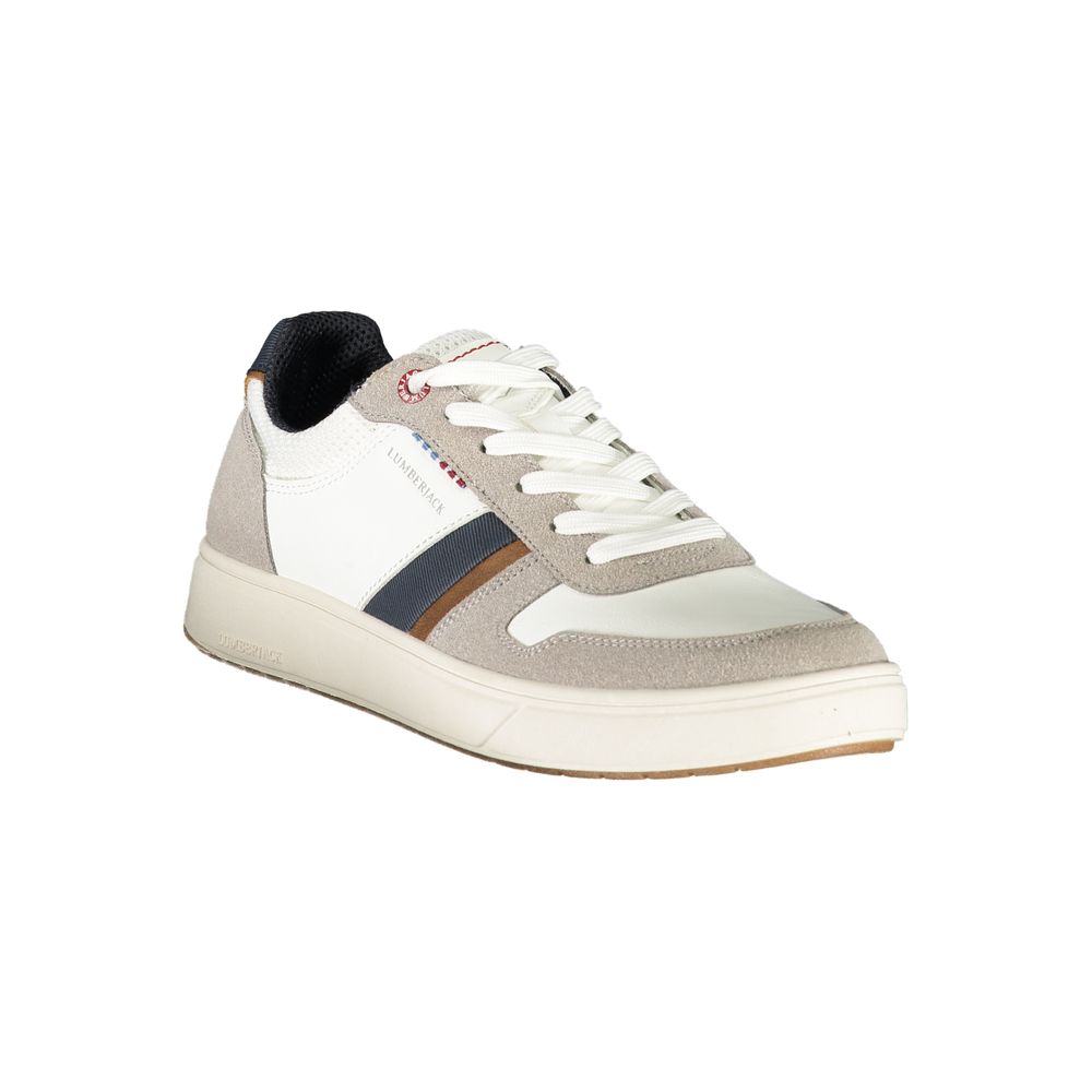 Lumberjack White Polyester Sneaker