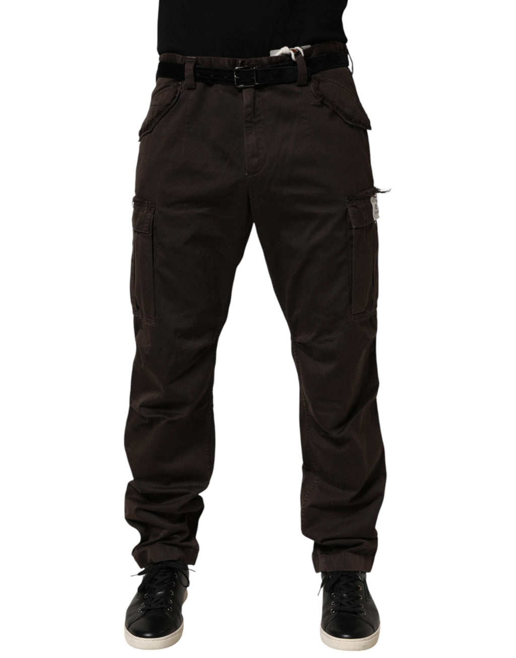 Dolce & Gabbana Braune Re-Edition Baumwoll-Cargo-Hose für Herren