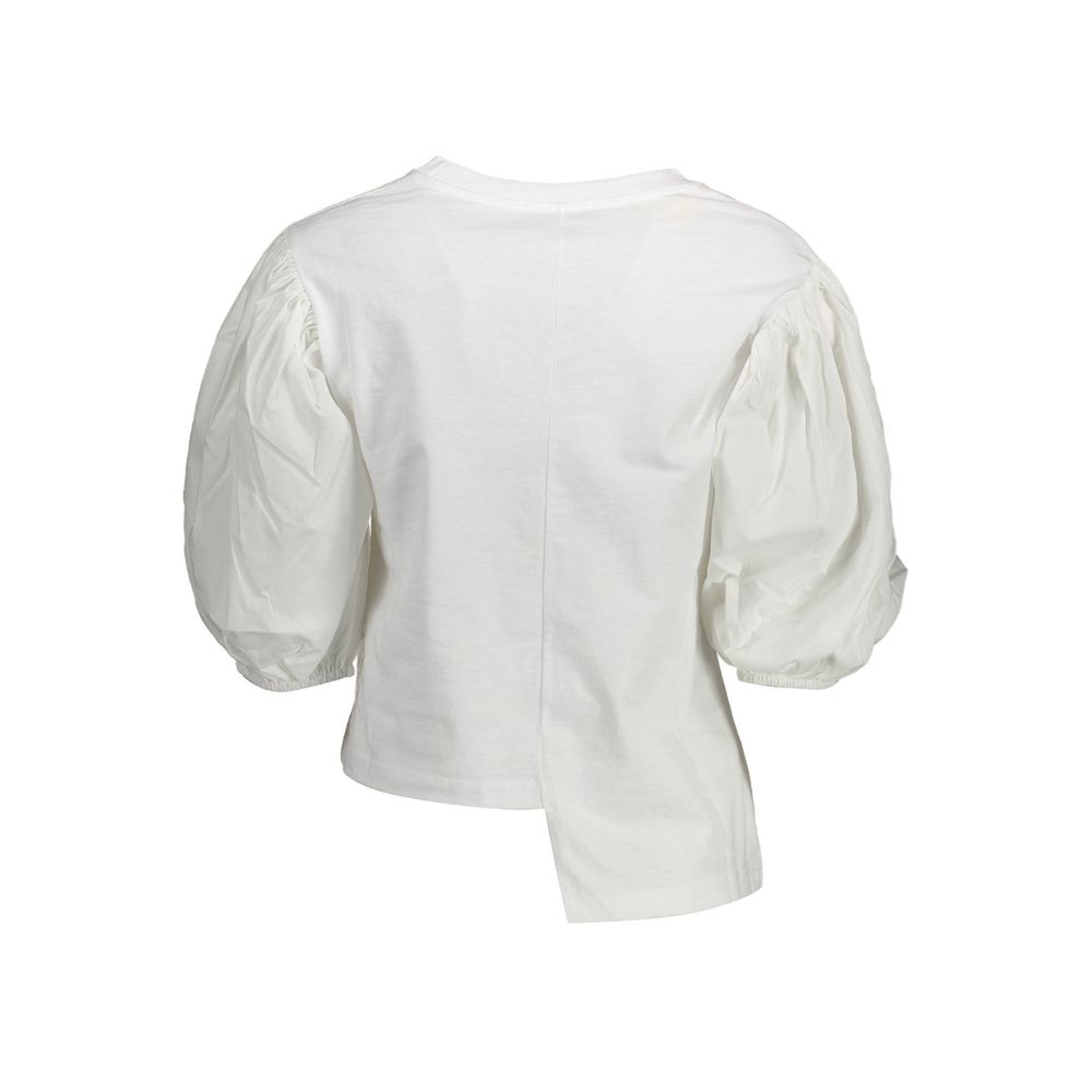Gaelle Paris Cotton T-Shirt in White
