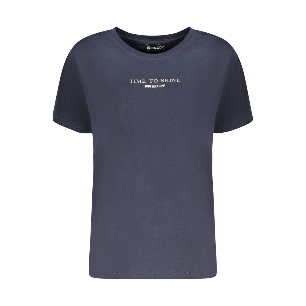 Freddy Baumwoll-T-Shirt in Blau