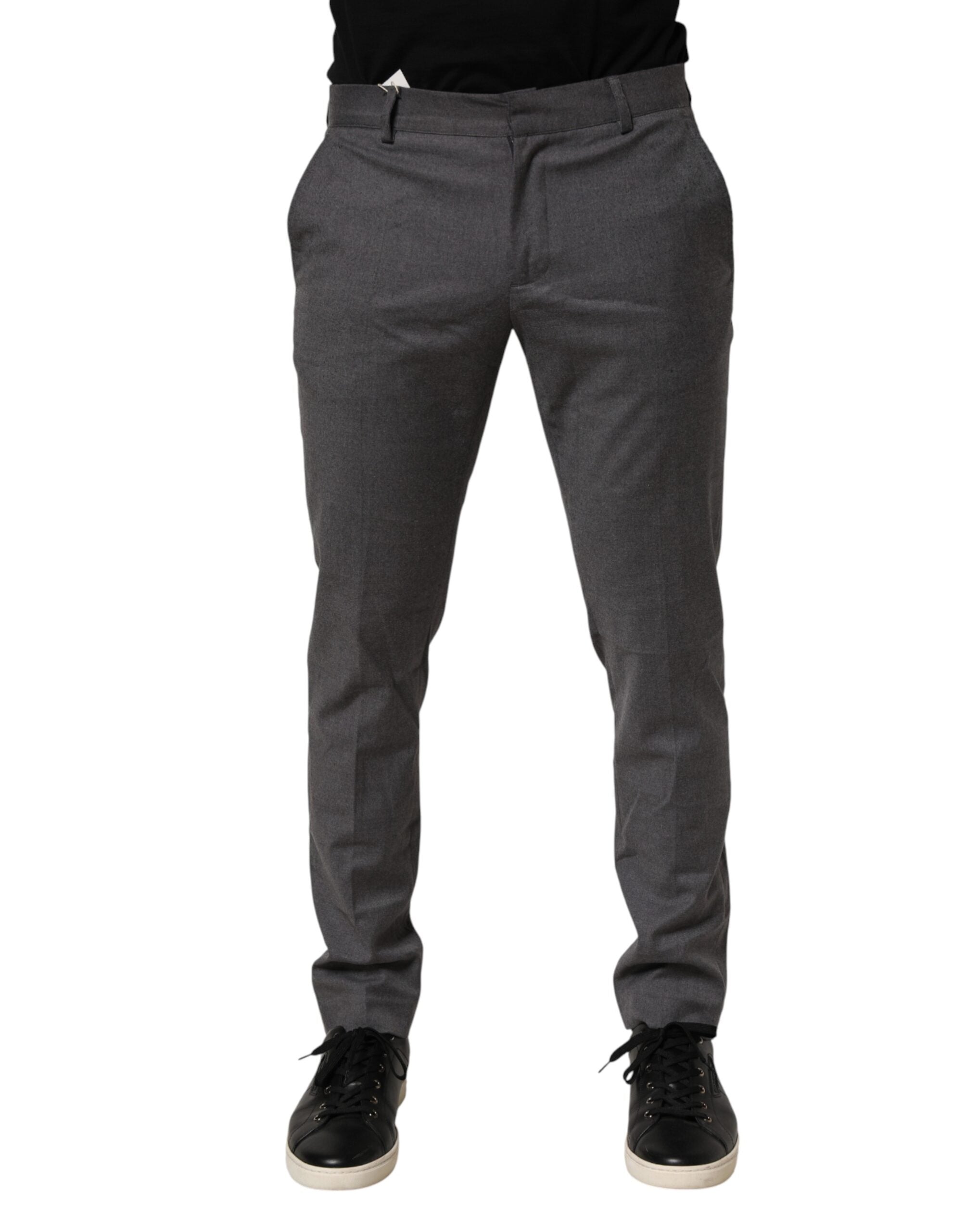 Daniele Alessandrini Graue Polyester-Anzugshose
