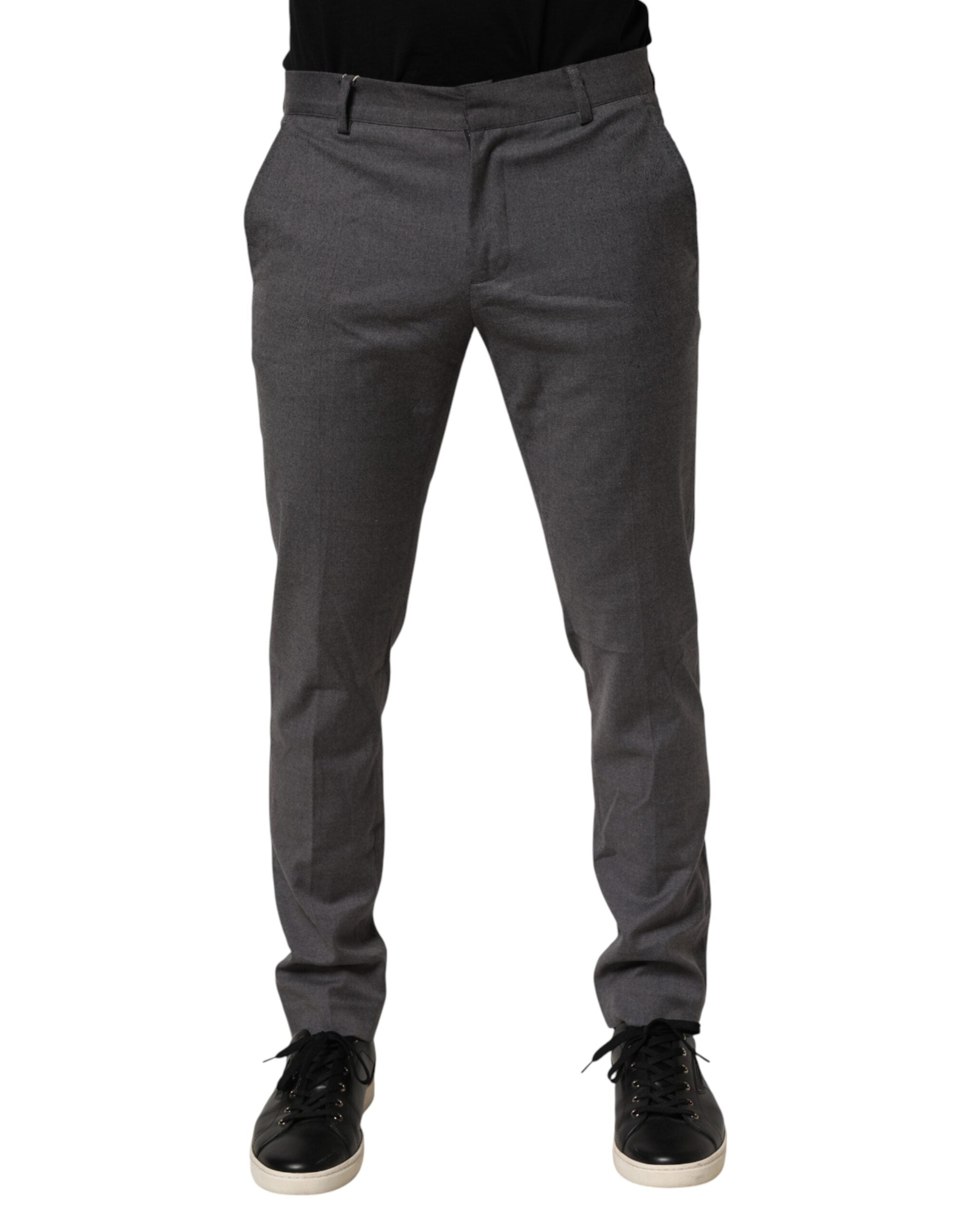 Daniele Alessandrini Graue Polyester-Anzugshose