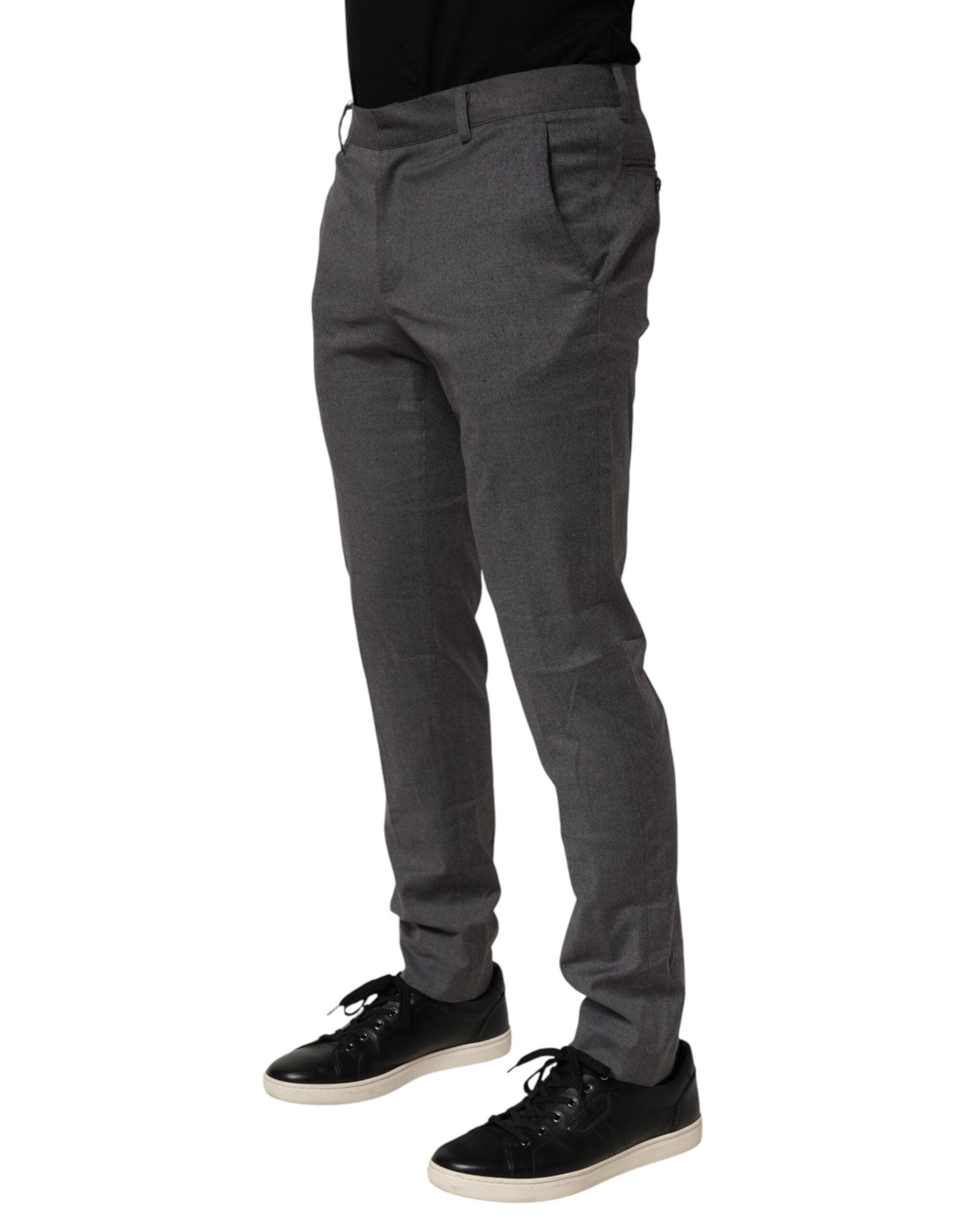 Daniele Alessandrini Graue Polyester-Anzugshose
