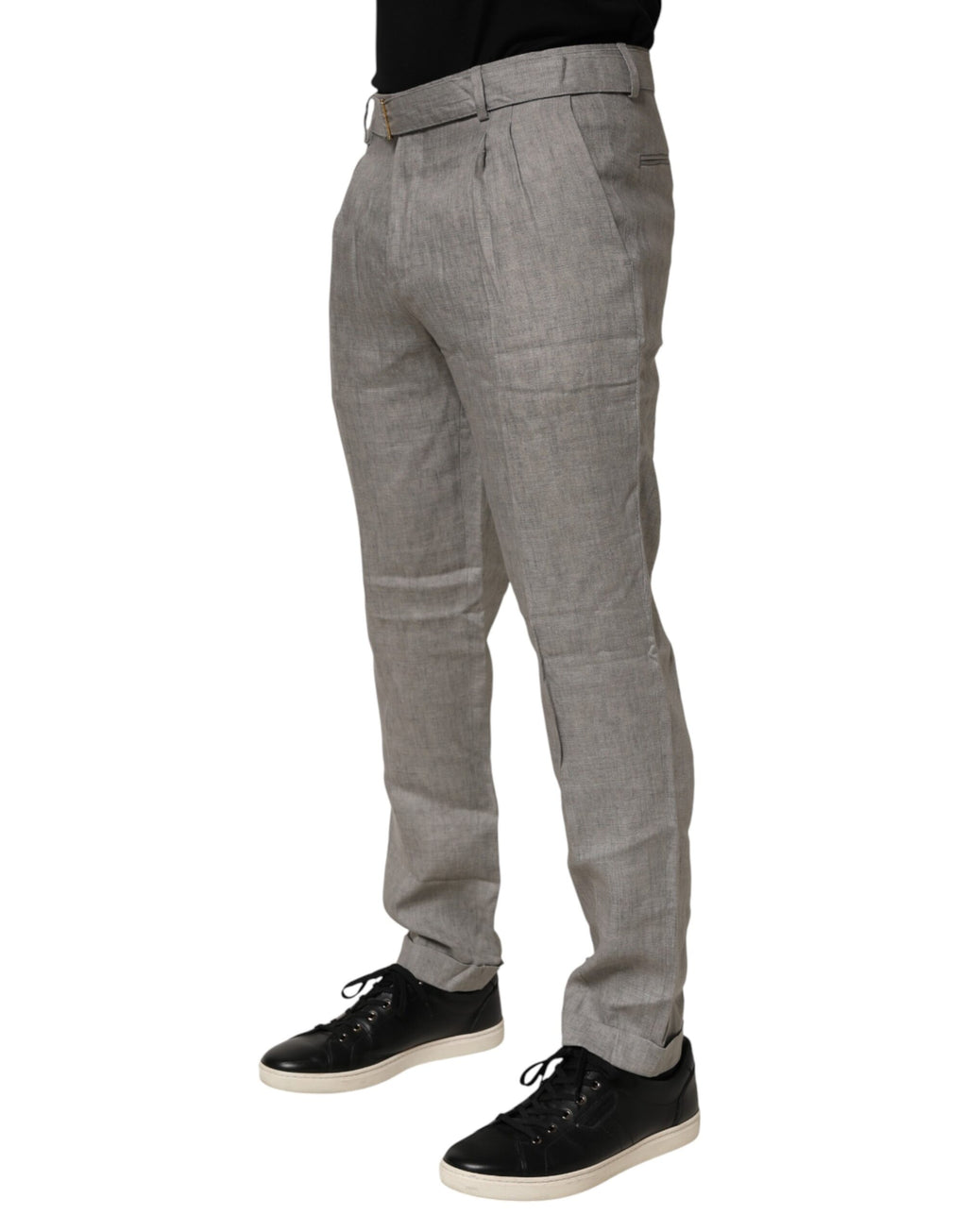 Briglia 1949 Graue Herren-Anzugshose mit mittlerer Bundhöhe und schmaler Passform