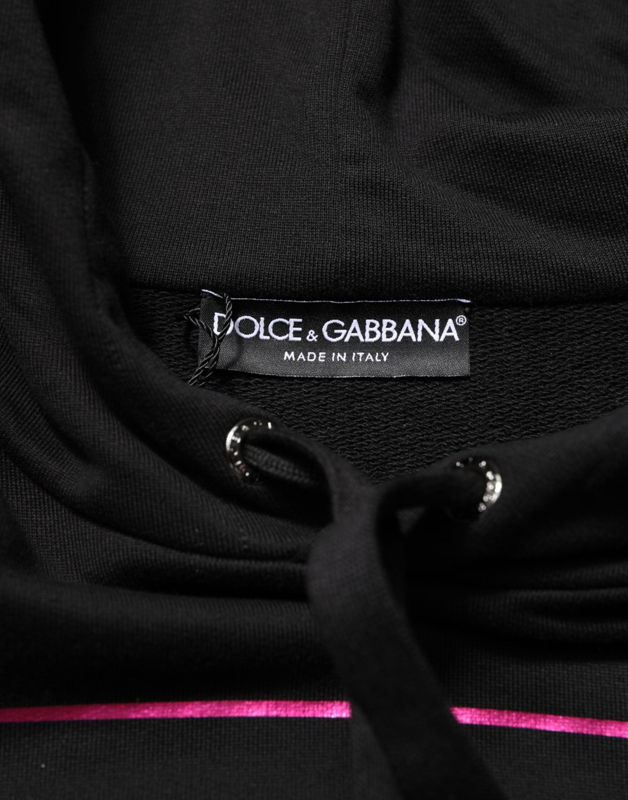 Dolce & Gabbana Men's Black Printed Hoodie