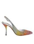 Dolce & Gabbana Pumps mit Pailletten und Fersenriemen in Multicolor