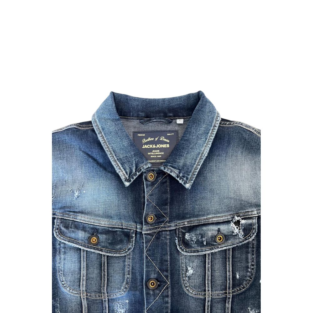 Jack & Jones Blaue Baumwolljacken & Mantel